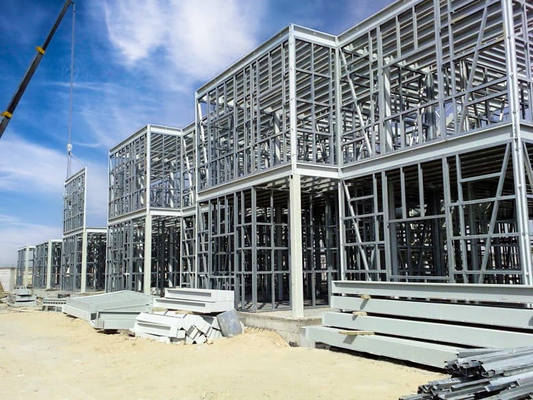 Modern construction site